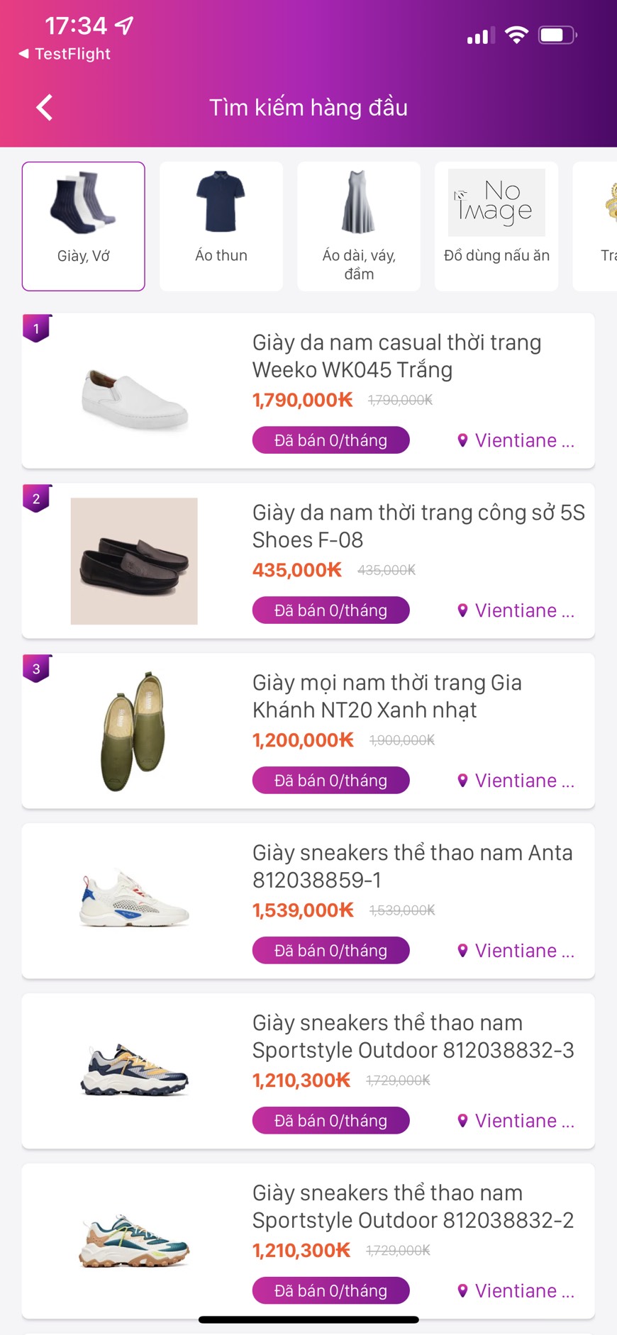 App sàn thương mại điện tử